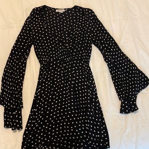 Billabong Black Low Cut Long Sleeve Dress